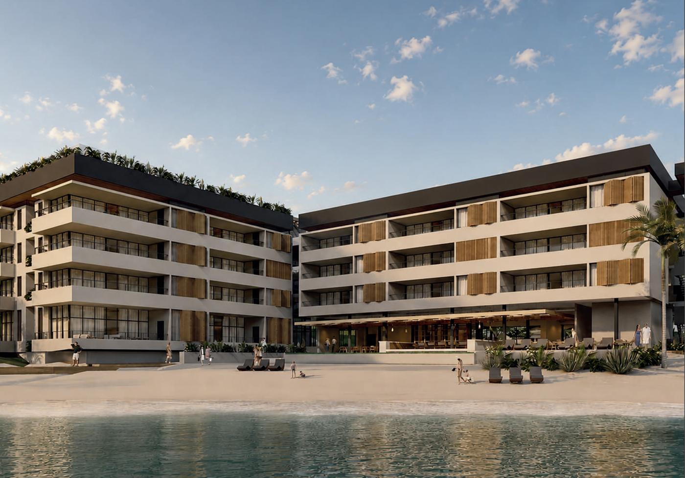 Kiwa apartments on the private beach